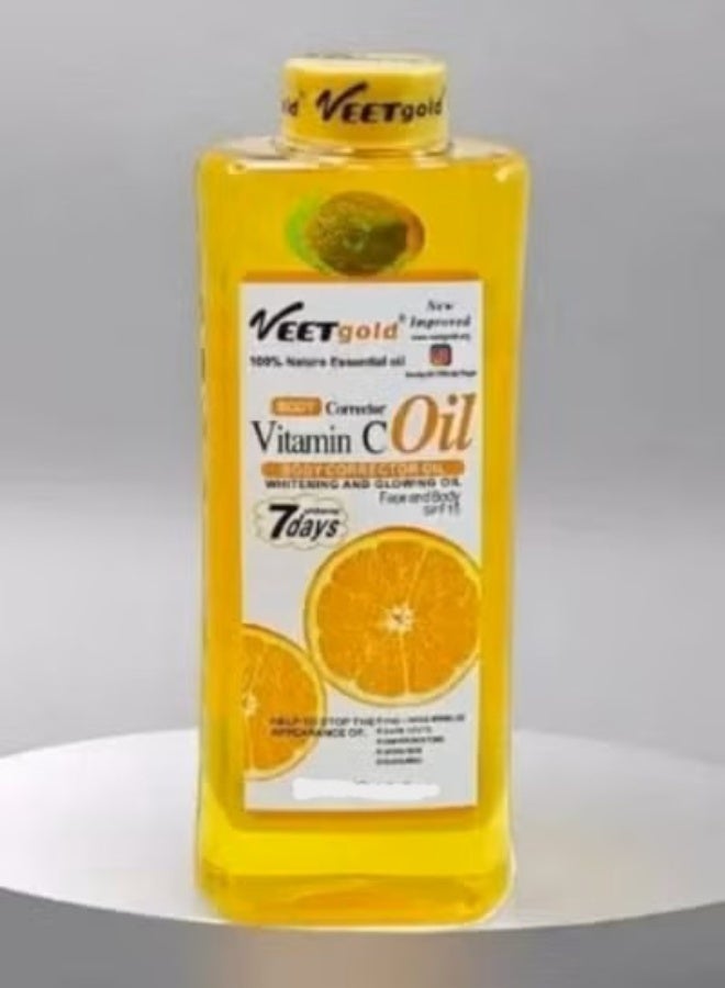 زيت مصحح للجسم بزيت فيتامين سي البرتقالي 200 مل